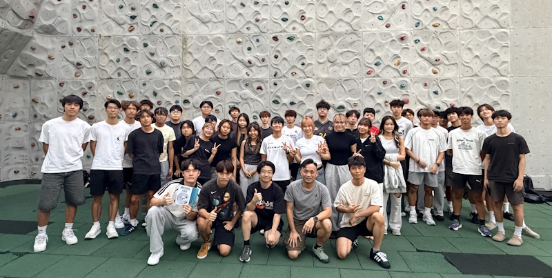 Sports students visit social service institution to master skills in sports administration and management 