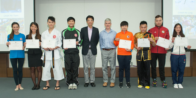 Alumnus Ms. Wong Hung-yan awarded scholarship under the HKBU Elite Athletes Admission Scheme 