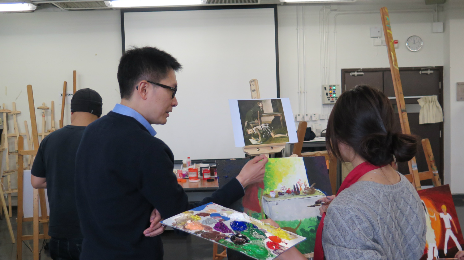 Under the instruction of lecturers, students were able to establish their own ‘way of seeing’ through reinterpreting various masterpieces in western art history.