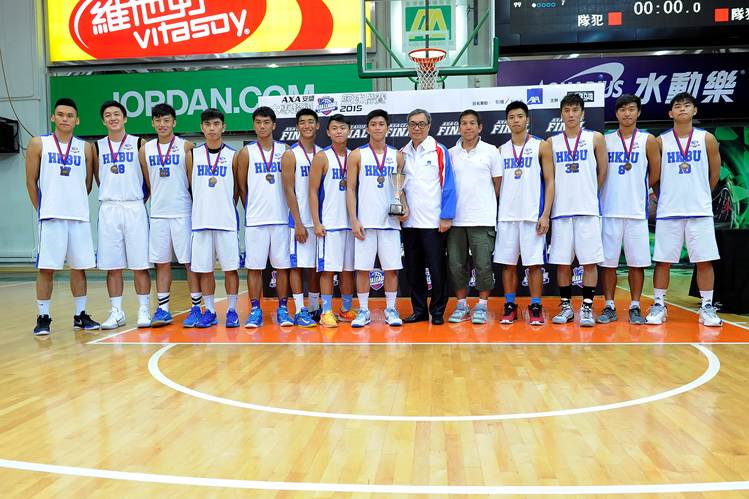 HKBU men’s basketball team wins bronze in AXA League finals.