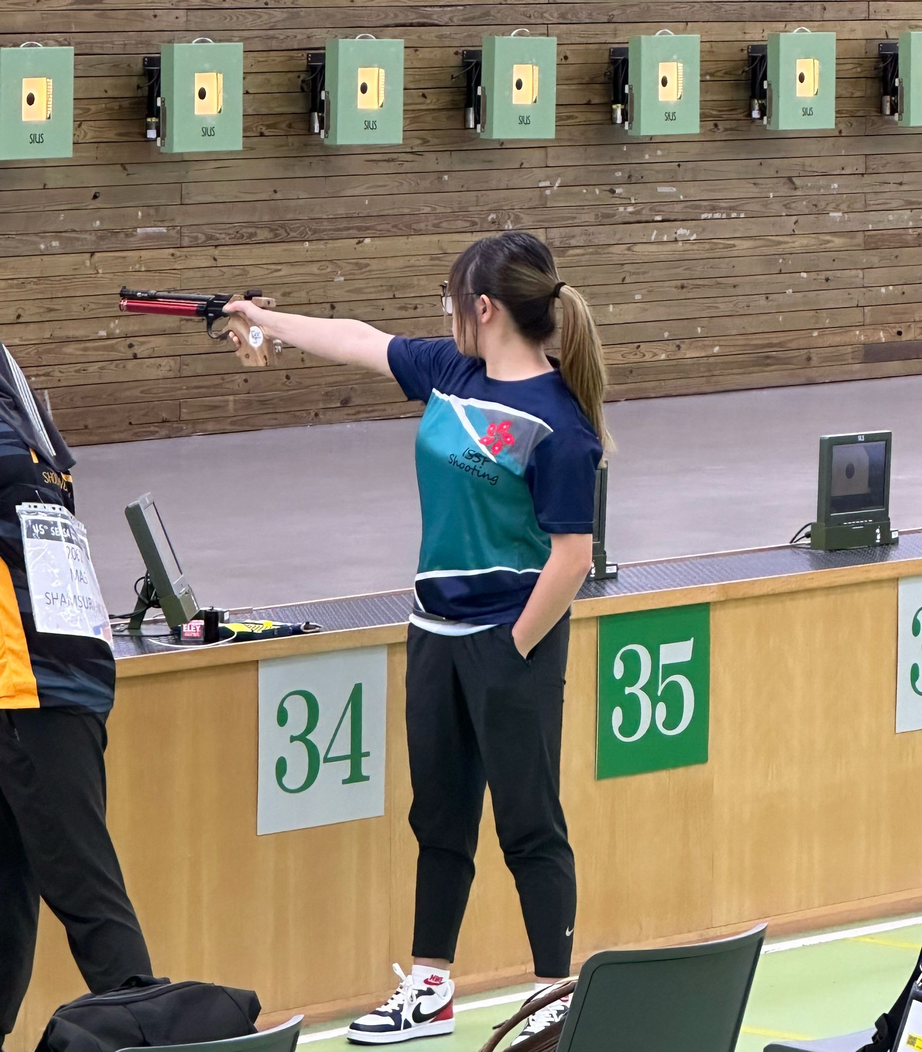 Cheung Lok Yi shines  in 10M Air Pistol Women (Junior team) Event at the 45th South East Asia Shooting Championships