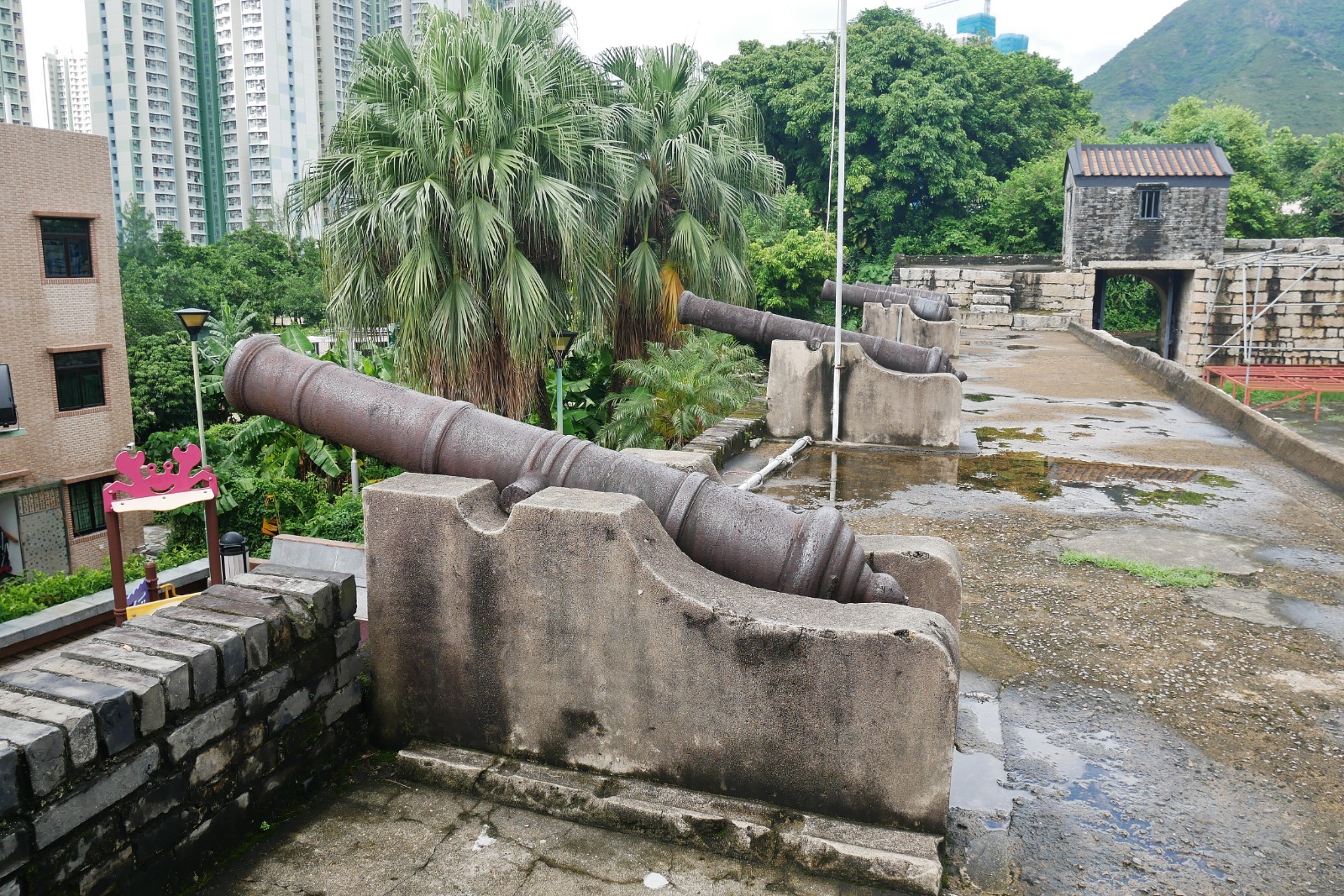东涌炮台至今已有百多年的历史，被列为法定古迹。(绿色力量提供相片)