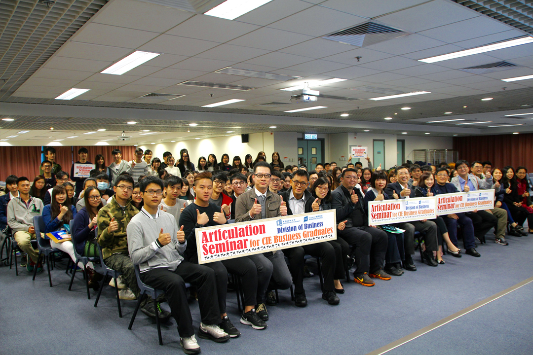 Over 150 students participated in the articulation seminar organised by the Division of Business.