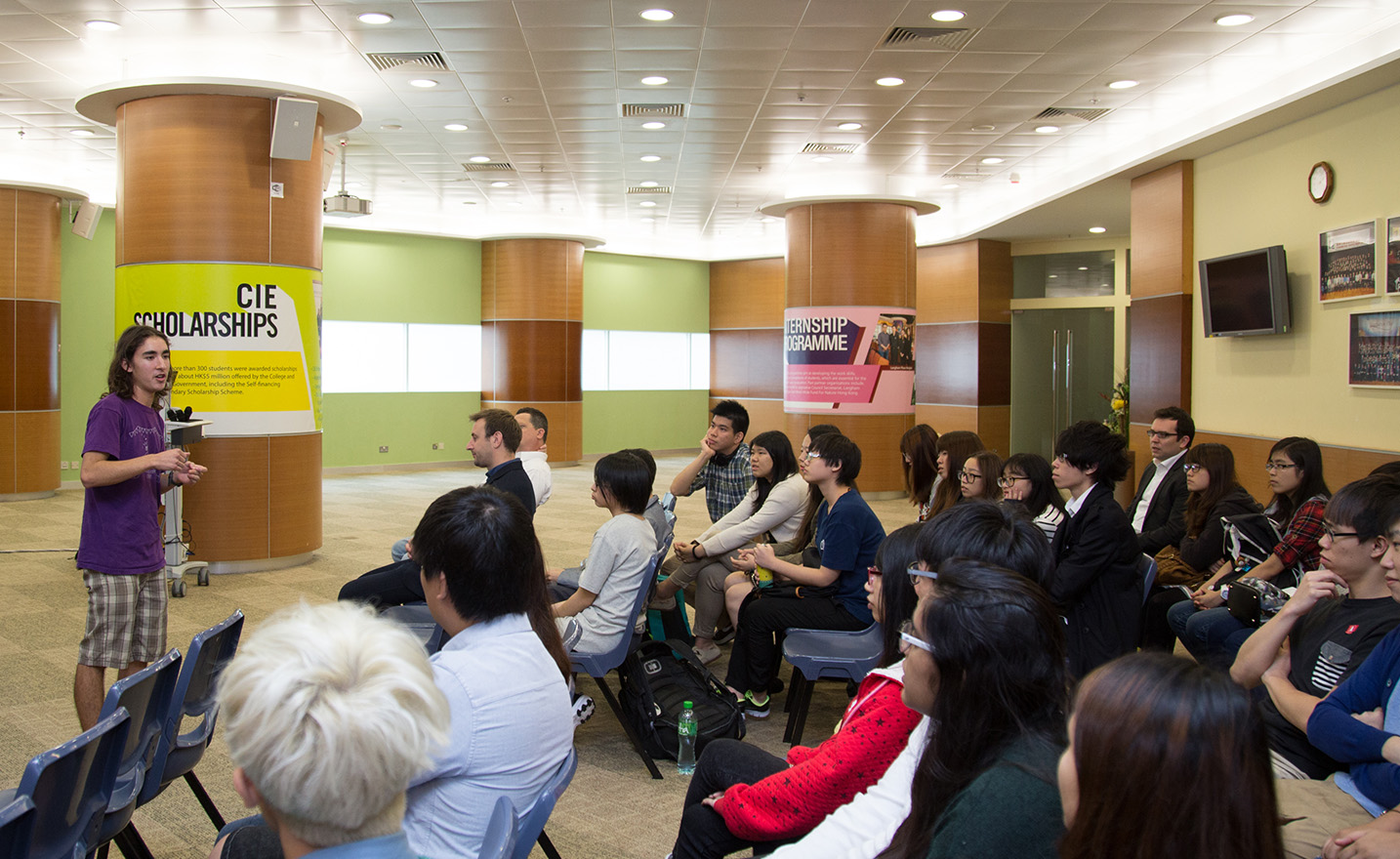 University of Edinburgh student Max Dunn was invited to share his experience studying in the UK and Hong Kong.