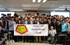 Over a hundred students joined the talk organized by the CIE Investment Club