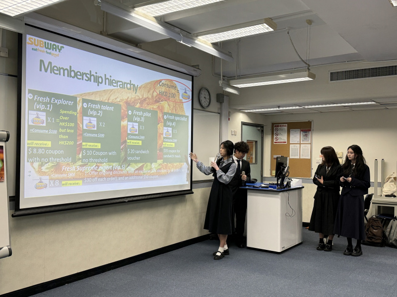 Students produced videos, animations, slogans, and prepared food tasting of their self-developed new products to present their ideas and solutions to the judges.  